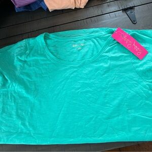 Lilly Pulitzer Etta Scoopneck in Gustavia Green Size L